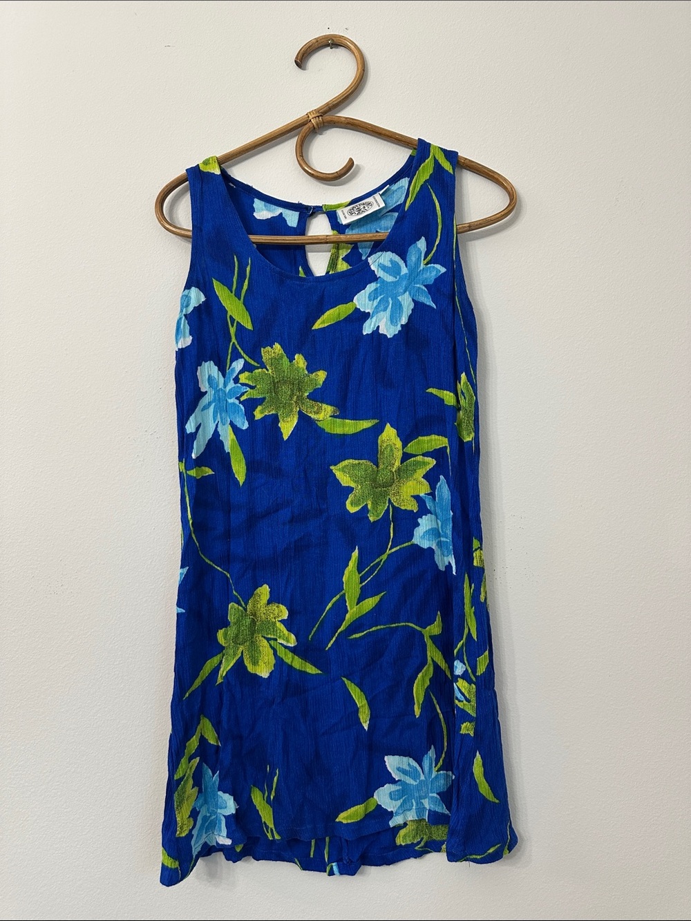 Peppermint Bay Multicolor Blue & Green Floral Dress